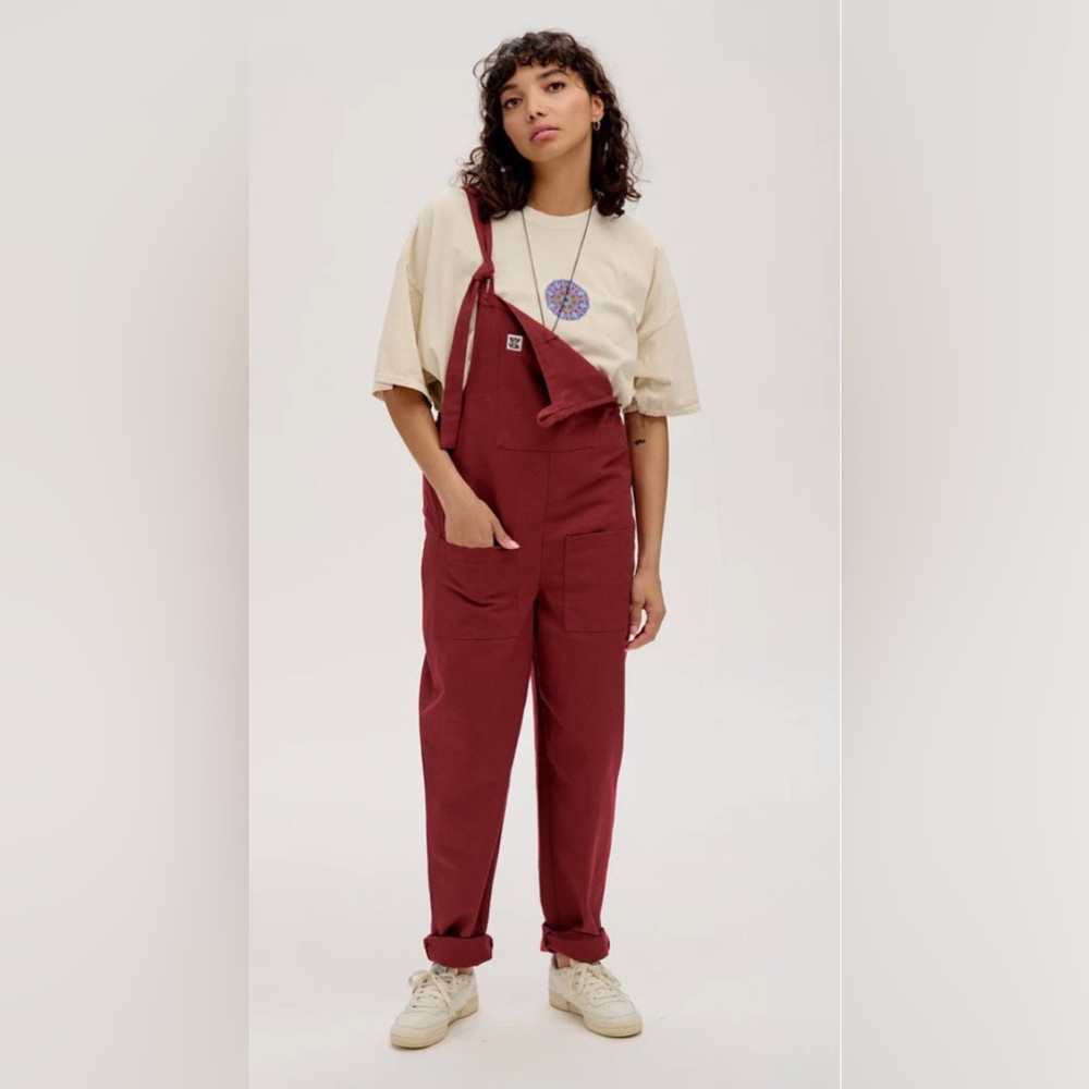 Lucy & Yak Original Dungaree: ORGANIC COTTON - Maroon